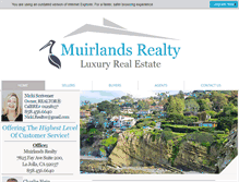Tablet Screenshot of muirlandsrealty.com